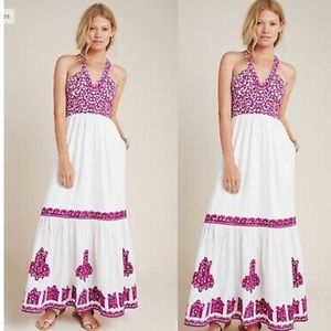 Anthropologie Embroidered Manuel Dress